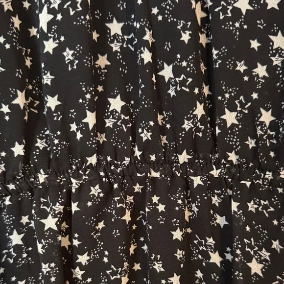 Torrid Black and White Starry Night Fully Lined Midi Dress - Picture 6 of 13